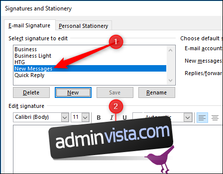 كيفية إنشاء وتحرير واستخدام التوقيعات في Microsoft Outlook 3