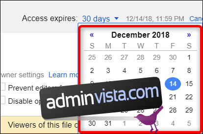 كيفية تعيين تاريخ انتهاء الصلاحية عند مشاركة الملفات على Google Drive 6