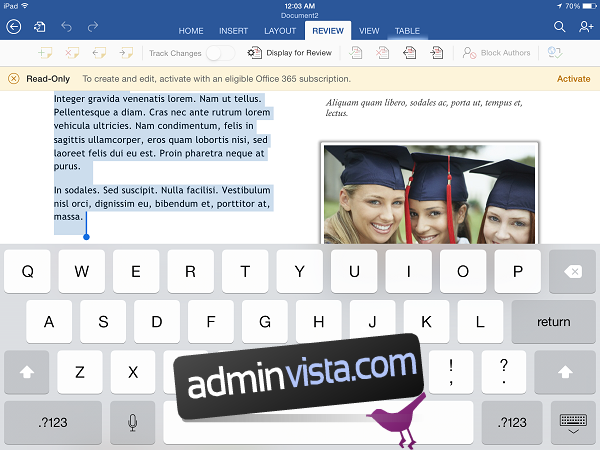 Microsoft Office (Word و Excel و PowerPoint) لأجهزة iPad [Review] 3