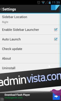 يضيف Sidebar Launcher لوحة متعددة المهام قابلة للسحب إلى Android 2