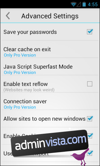 يقدم المتصفح الآن تصفحًا نظيفًا للويب على Android مع دعم Flash 2