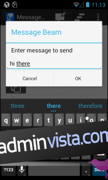 تبادل النص وعناوين URL بين Android و Chrome باستخدام Message Beam 7