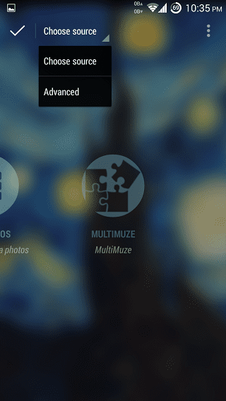 Android Live Wallpaper Switcher مع مصادر قابلة للتكوين