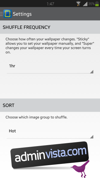 Android Wallpaper Switcher مع مجتمعه الاجتماعي الخاص 3