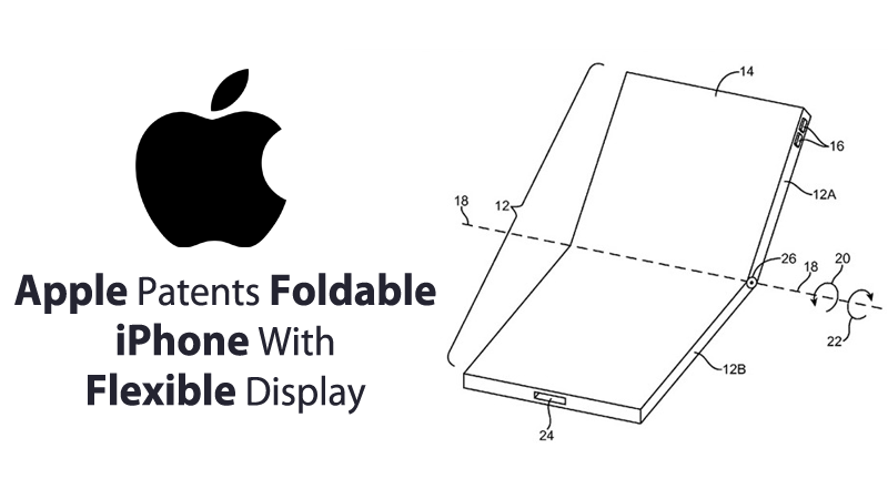 Apple براءات اختراع آيفون قابلة للطي مع شاشة مرنة 1