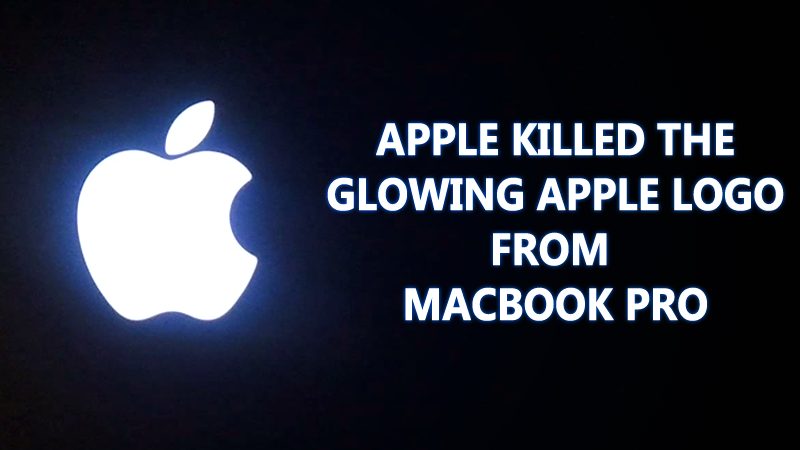 Apple قتل بصمت الوهج Apple شعار من MacBook Pro 1