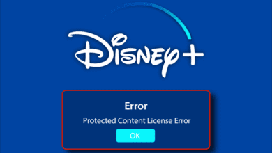 إصلاح خطأ ترخيص المحتوى المحمي من Disney Plus