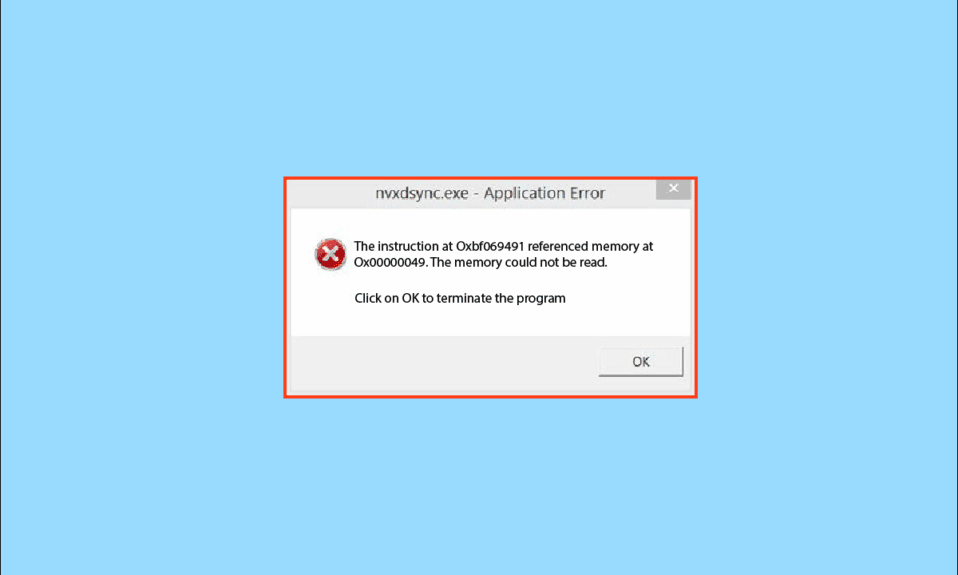 إصلاح خطأ Nvxdsync exe في Windows 10