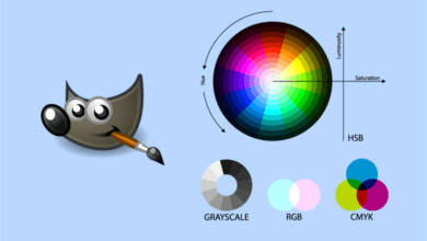 كيفية استبدال اللون في برنامج جيمب