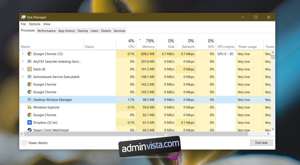 كيفية إصلاح استخدام الذاكرة العالية في Desktop Window Manager بتنسيق Windows 10