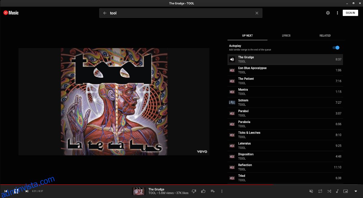 كيف تستمع إلى YouTube الموسيقى على Linux مع Ytmdesktop