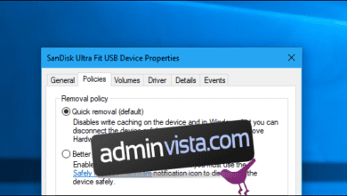 كيفية تحسين تخزين USB للحصول على أداء أفضل في ملفات Windows 10