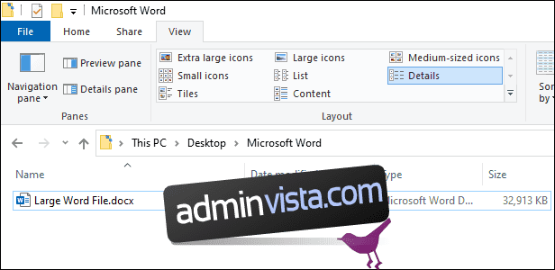 ما هو الحجم الكبير جدًا بالنسبة لمستند Microsoft Word؟