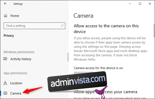 إليك كيفية معرفة التطبيقات التي تستخدم كاميرا الويب الخاصة بك Windows 10