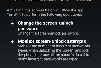 TimePIN يقوم تلقائيًا بتغيير رمز PIN لشاشة قفل Android وفقًا للوقت الحالي