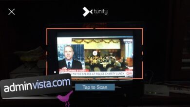 Tunity هو تطبيق يشبه Shazam يرسل صوت قناة تلفزيونية إلى جهازك