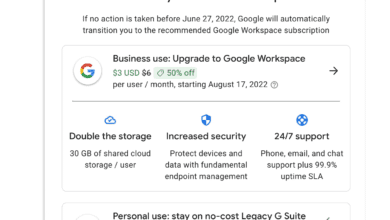 `Good News: non-business legacy Google G Suite customers may keep their accounts after all
