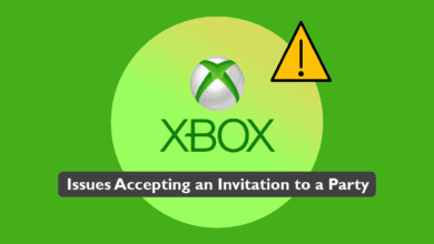 أصلح مشكلات قبول دعوة إلى حفلة على Xbox