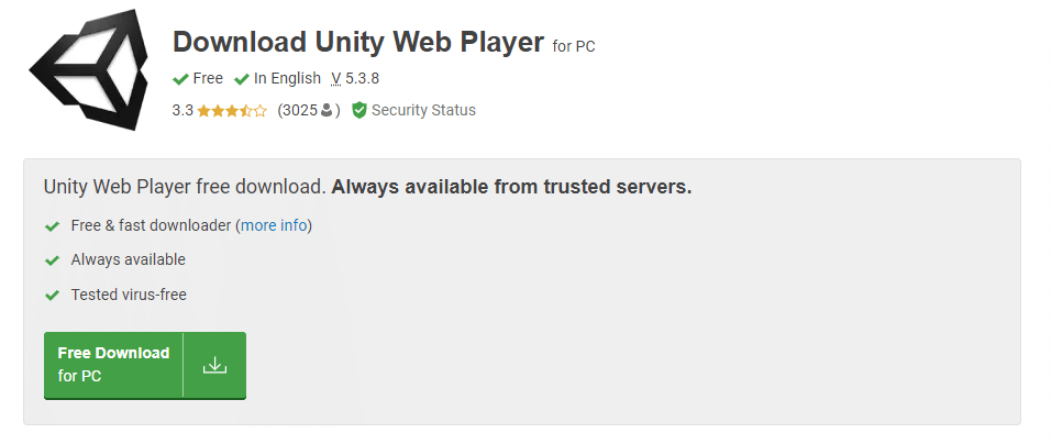 إصلاح Unity Web Player لا يعمل 1