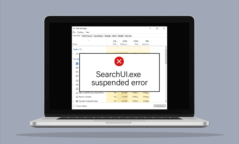 إصلاح خطأ SearchUI.exe المعلق على Windows 10