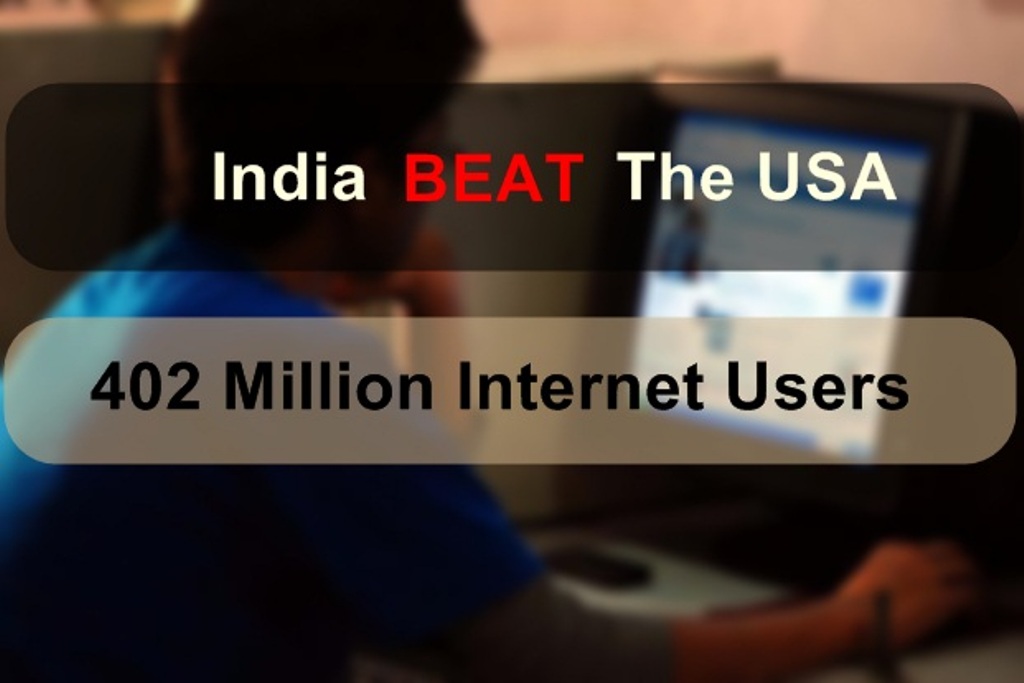 الهند سوف تتفوق على الولايات المتحدة بحلول ديسمبر 2015 ، 402 مليون مستخدم للإنترنت 1
