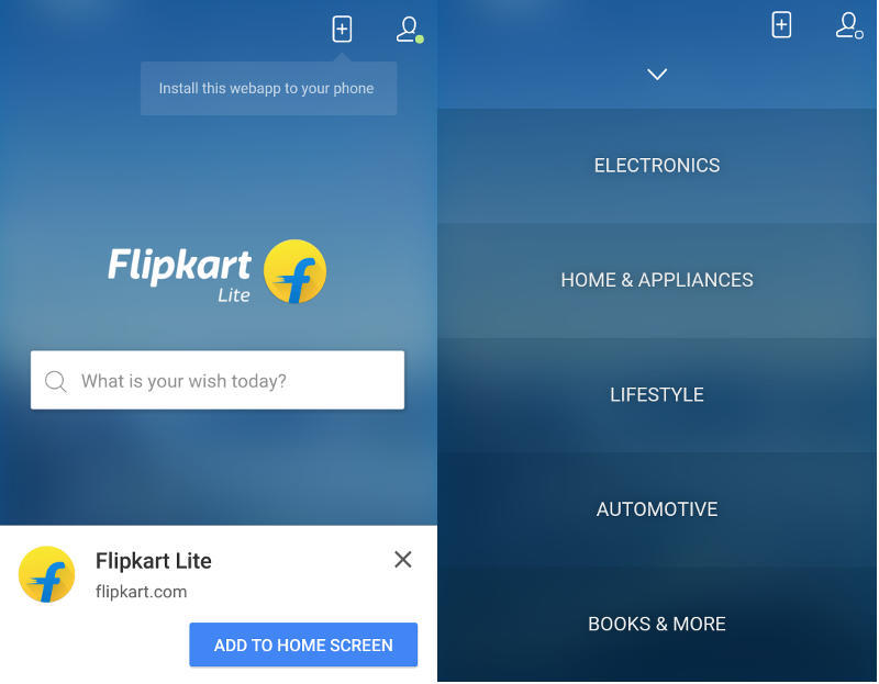 تم إطلاق موقع ويب للجوال يشبه تطبيق Flipkart Lite مع Google 1