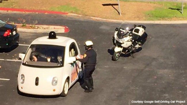Google Car is Stopped by Police in The US For Driving Too Slowly