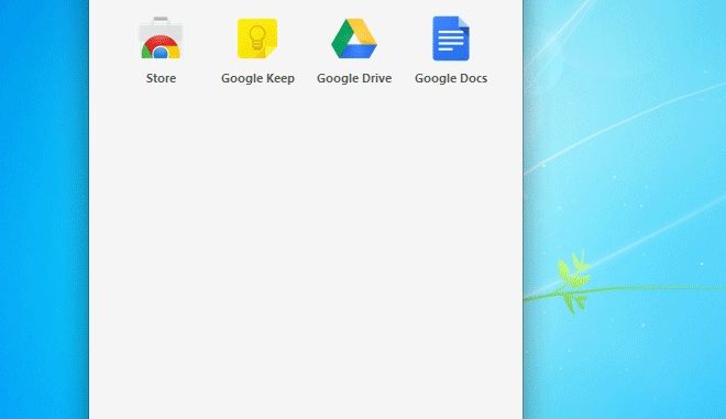تمكين معلومات الصفحة الرئيسية والمجلدات والتطبيق في مشغل تطبيقات Chrome 1