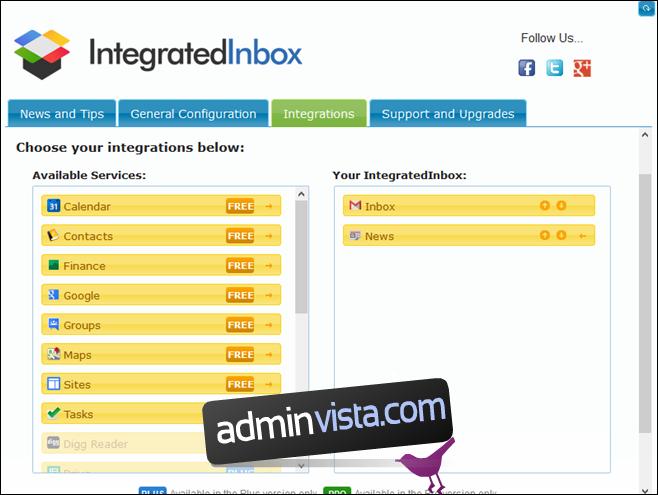 قم بالوصول إلى جميع تطبيقات Google في Gmail باستخدام IntegratedInbox for Firefox 4
