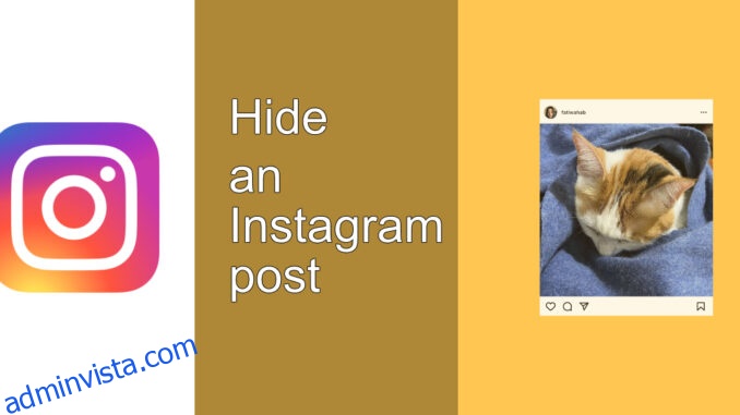 كيف تخفي واحدة Instagram- المشاركات 1