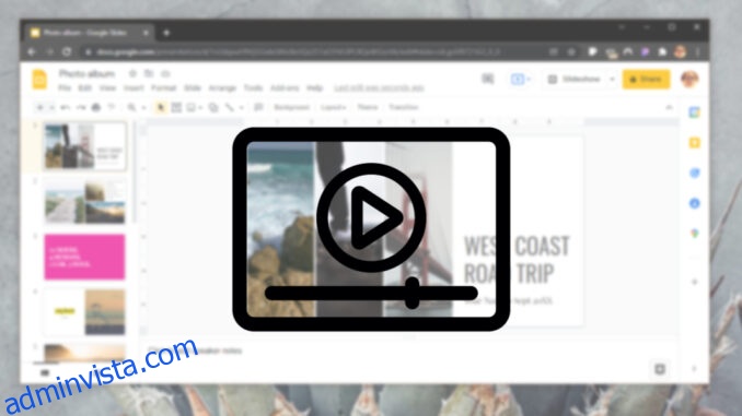 كيفية إضافة الفيديو إلى العروض التقديمية من Google 1