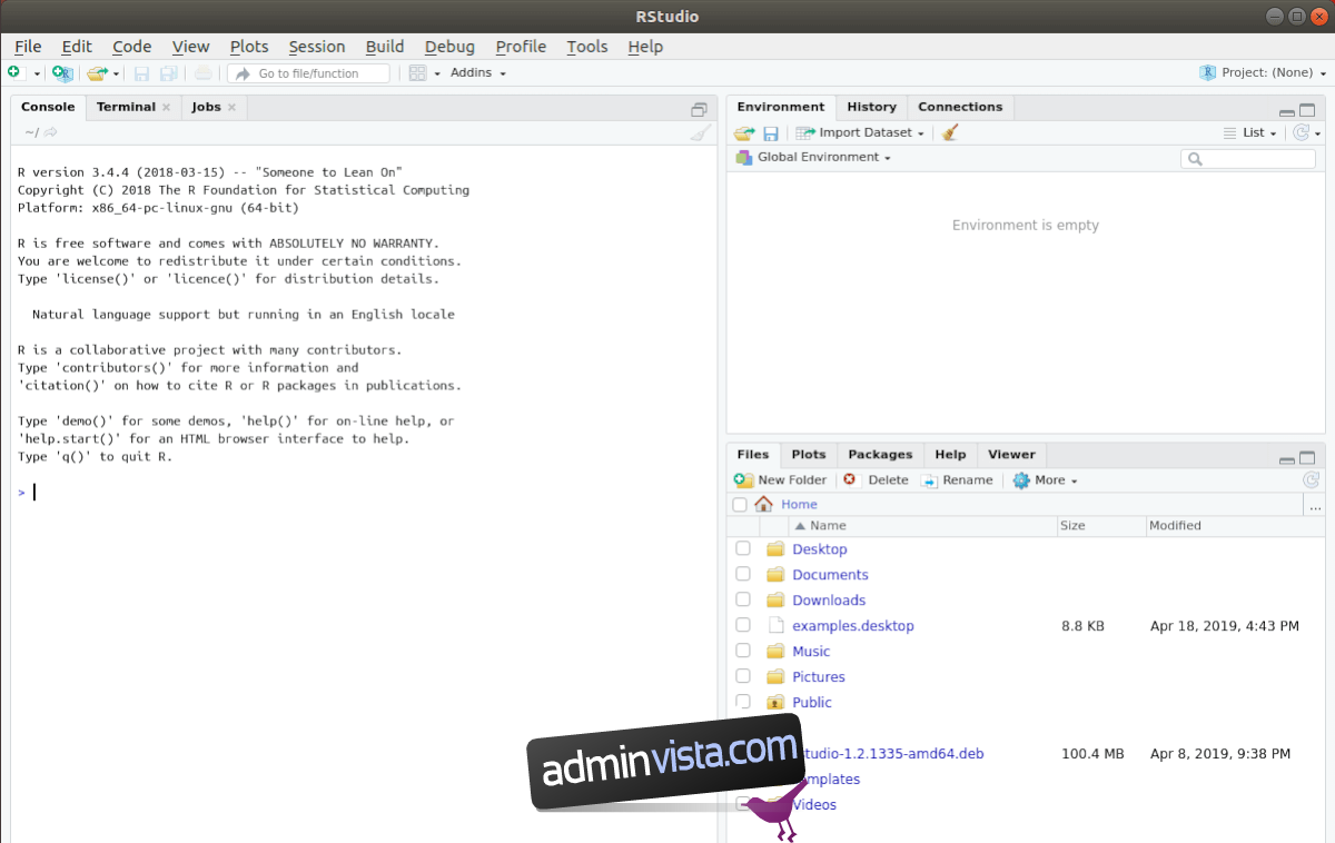 كيفية إعداد RStudio IDE على نظام Linux 2