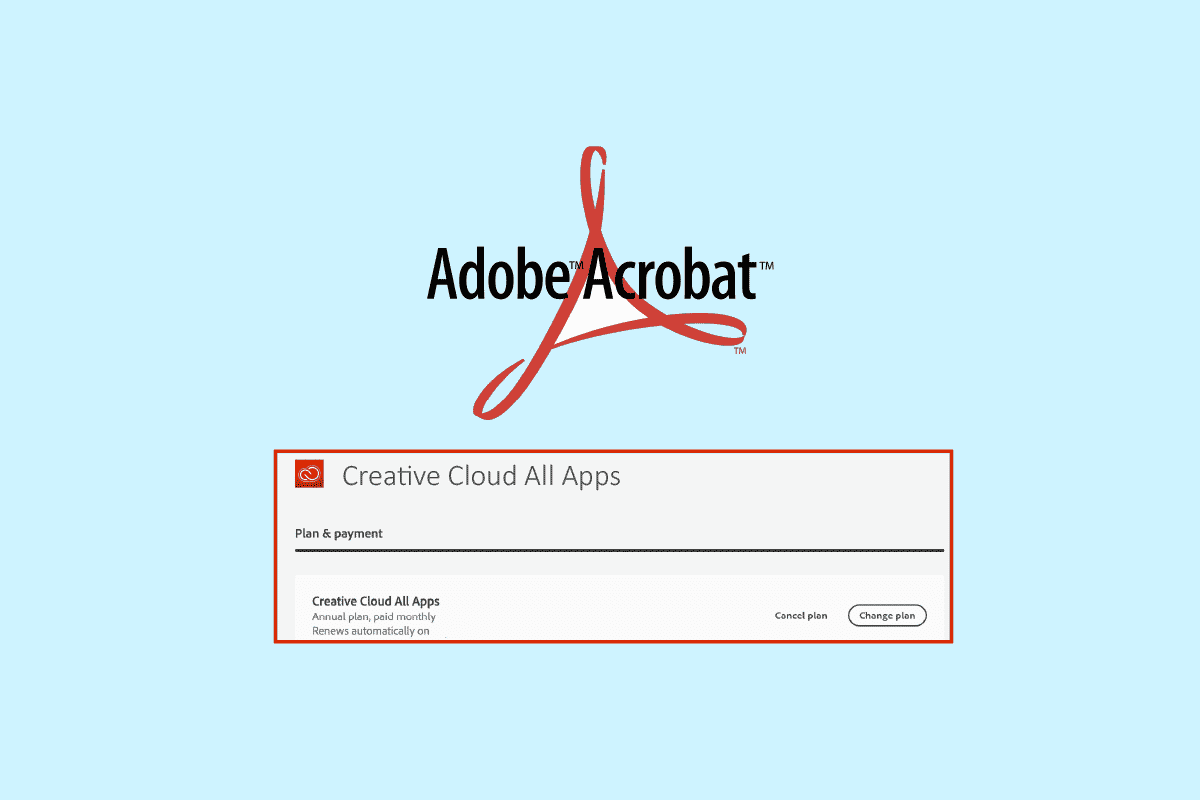 كيفية إلغاء الاشتراك في Adobe Acrobat