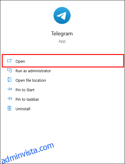 كيفية حذف جهة اتصال في Telegram 1