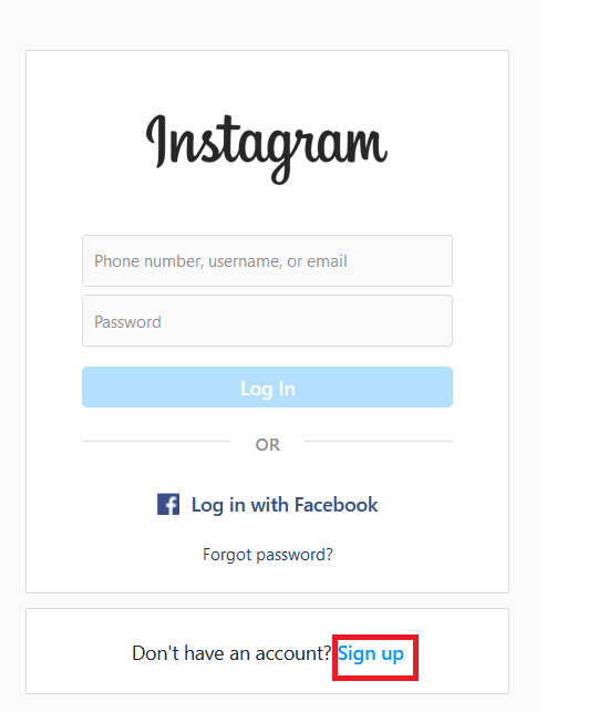 هل يمكنك أن تخلق Instagram بدون Facebook؟ 1