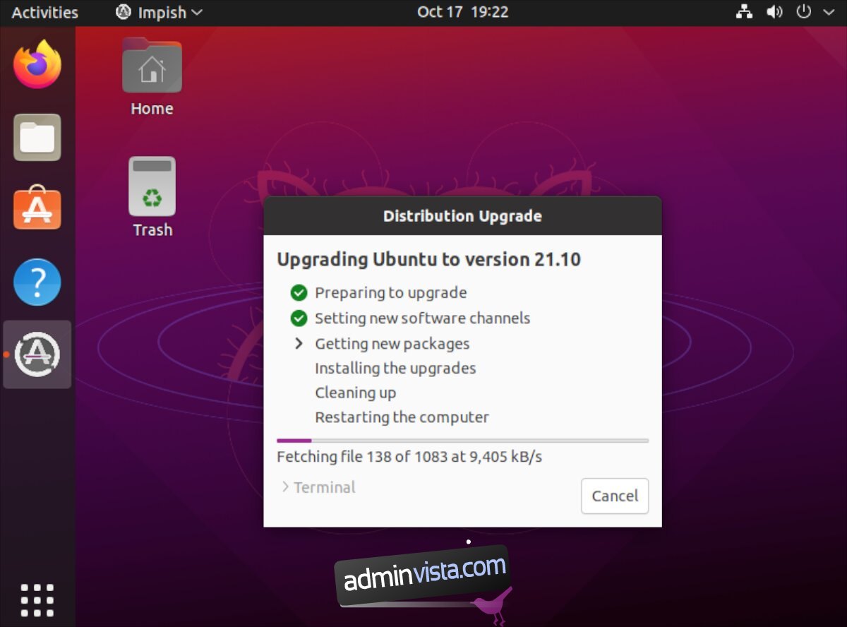 كيفية الترقية إلى Ubuntu 21.10 4
