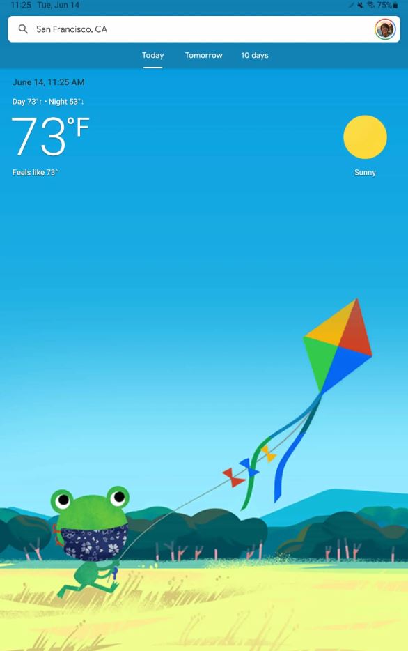 يقدم تطبيق Google Weather على أجهزة Android اللوحية أخيرًا تجربة كاملة 3