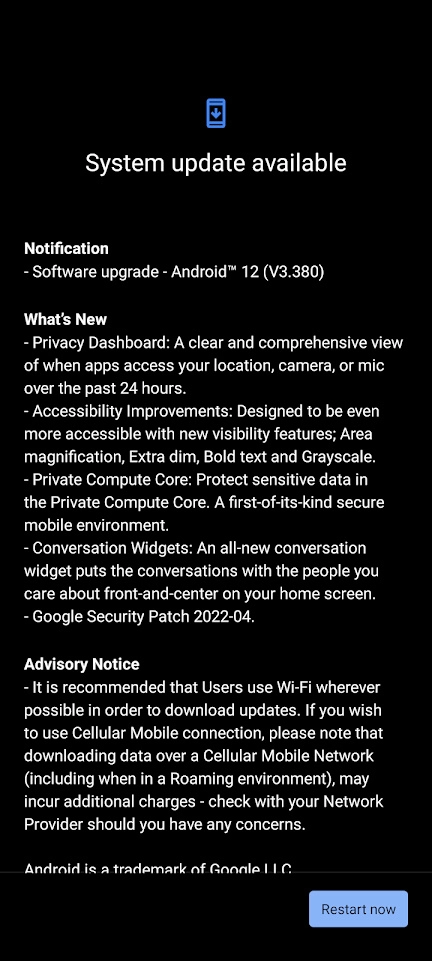 تحديث Nokia 8.3 5G android 12