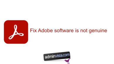 كيفية إصلاح برنامج Adobe ليست أصلية Windows 10