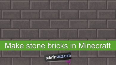 كيفية صنع الطوب الحجري في Minecraft