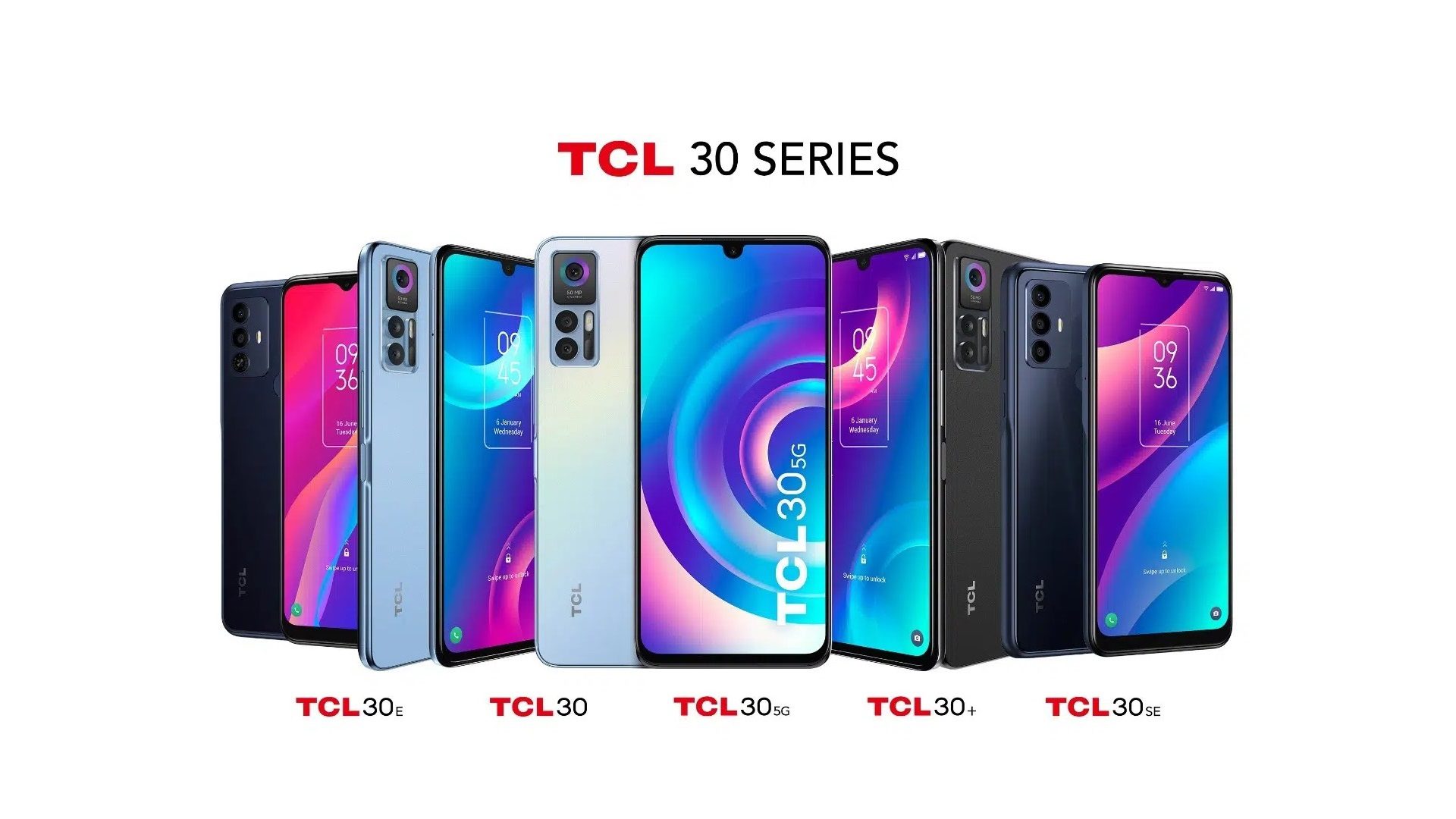 Gli smartphone della nuova serie TCL 30